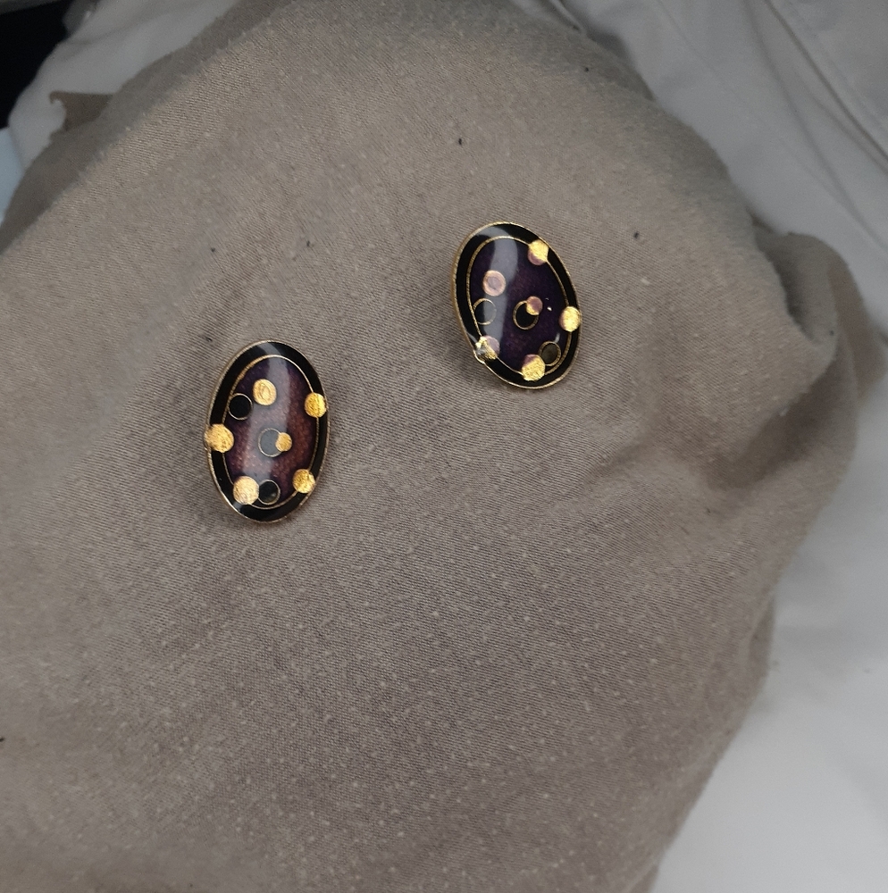 Vintage Cola Dots Pierces Earrings Set